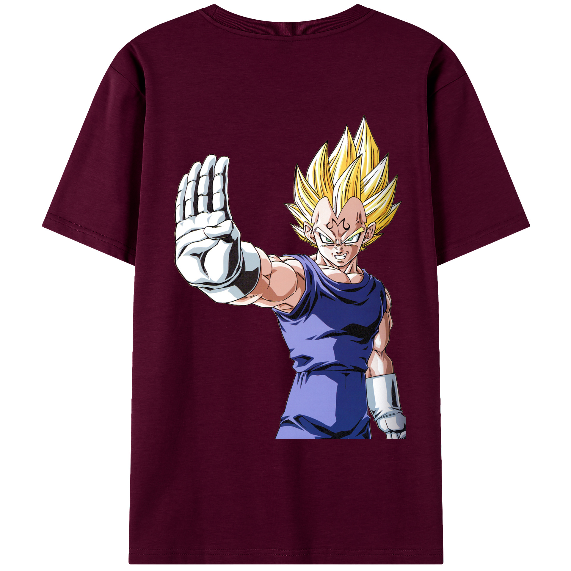 （画像用） ドラゴンボール ベジータ四世（Bejīta Yonsei）DRAGON BALL Vegeta IV レディース半袖Tシャツ(バックプリント)